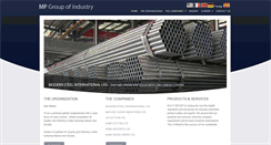 Desktop Screenshot of mpgroupofindustries.com