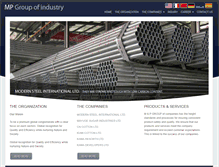 Tablet Screenshot of mpgroupofindustries.com
